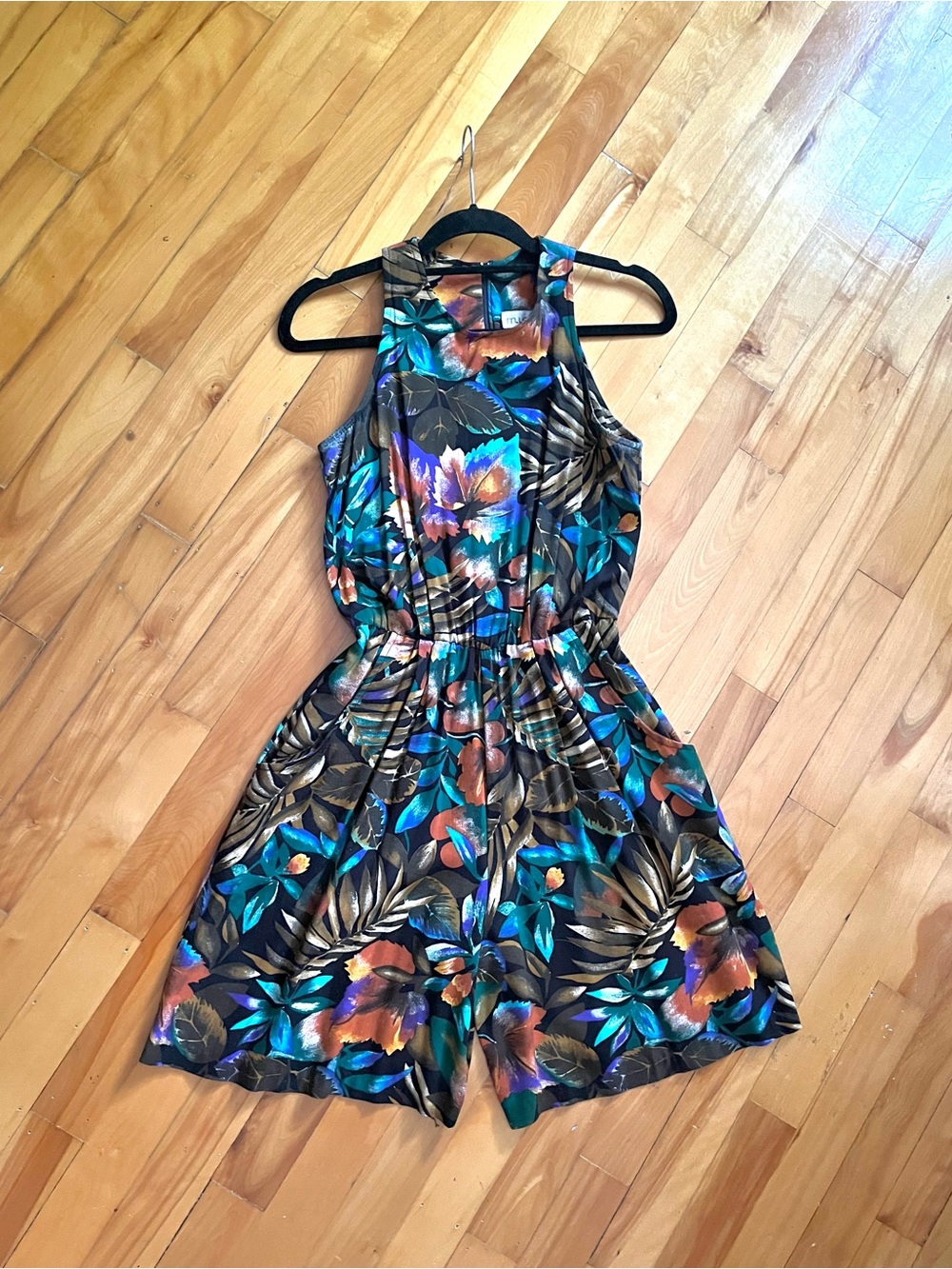 Vintage 70s/80s M.J. Carroll Tropical One-Piece Romper
